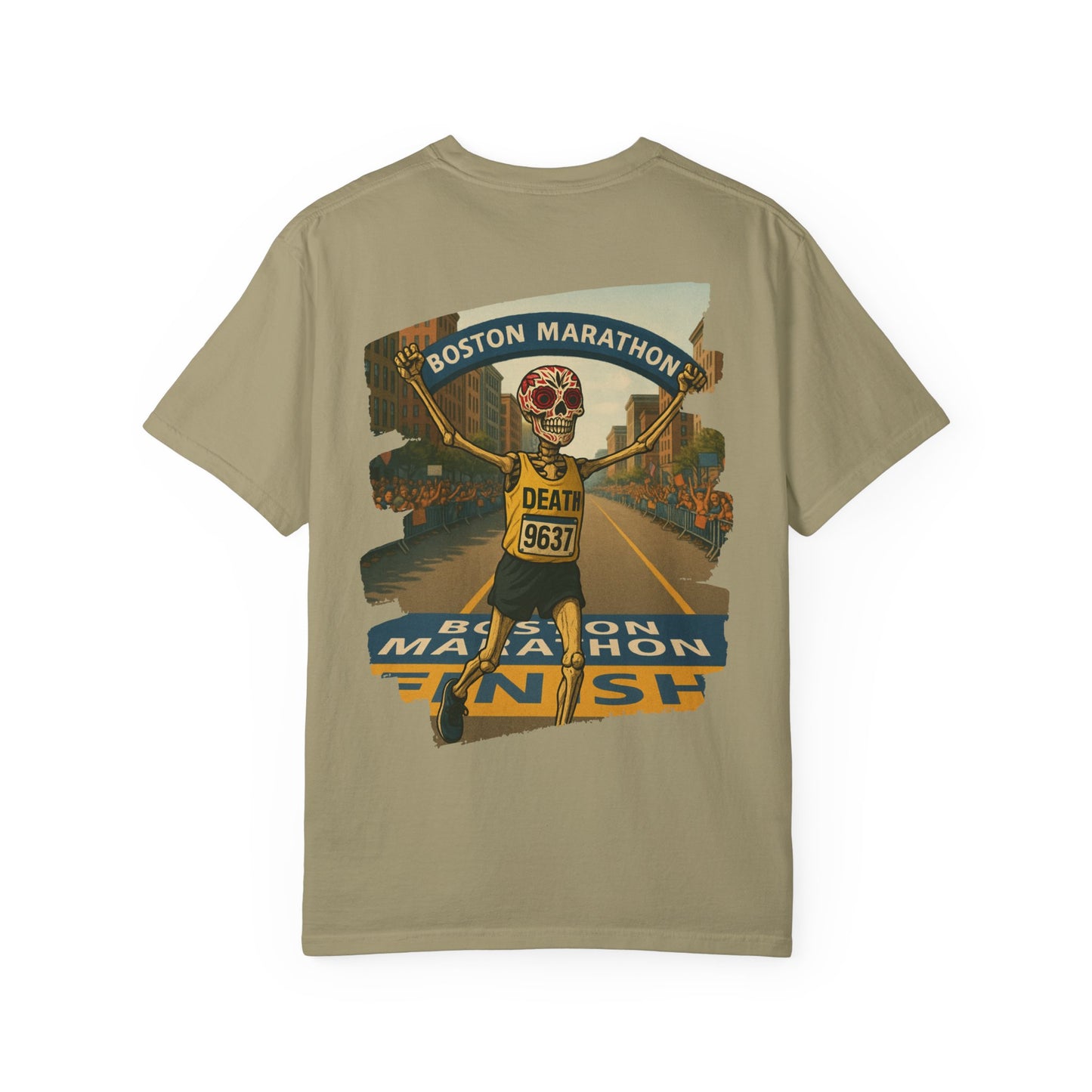 "Death Runs Boston" – Skeleton Marathon Champion Tee
