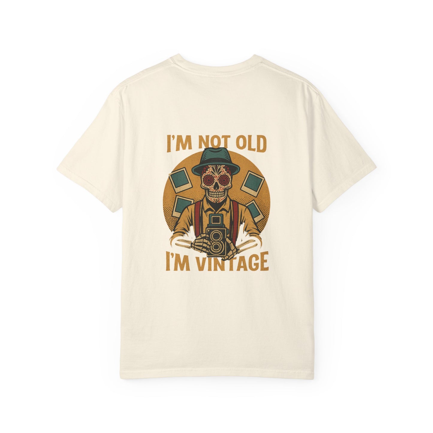 “I’m Not Old, I’m Vintage” – Skeleton Photographer Tee