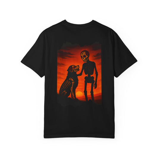 "Till the Last Sunset" – Skeleton and Dog Eternal Bond Tee