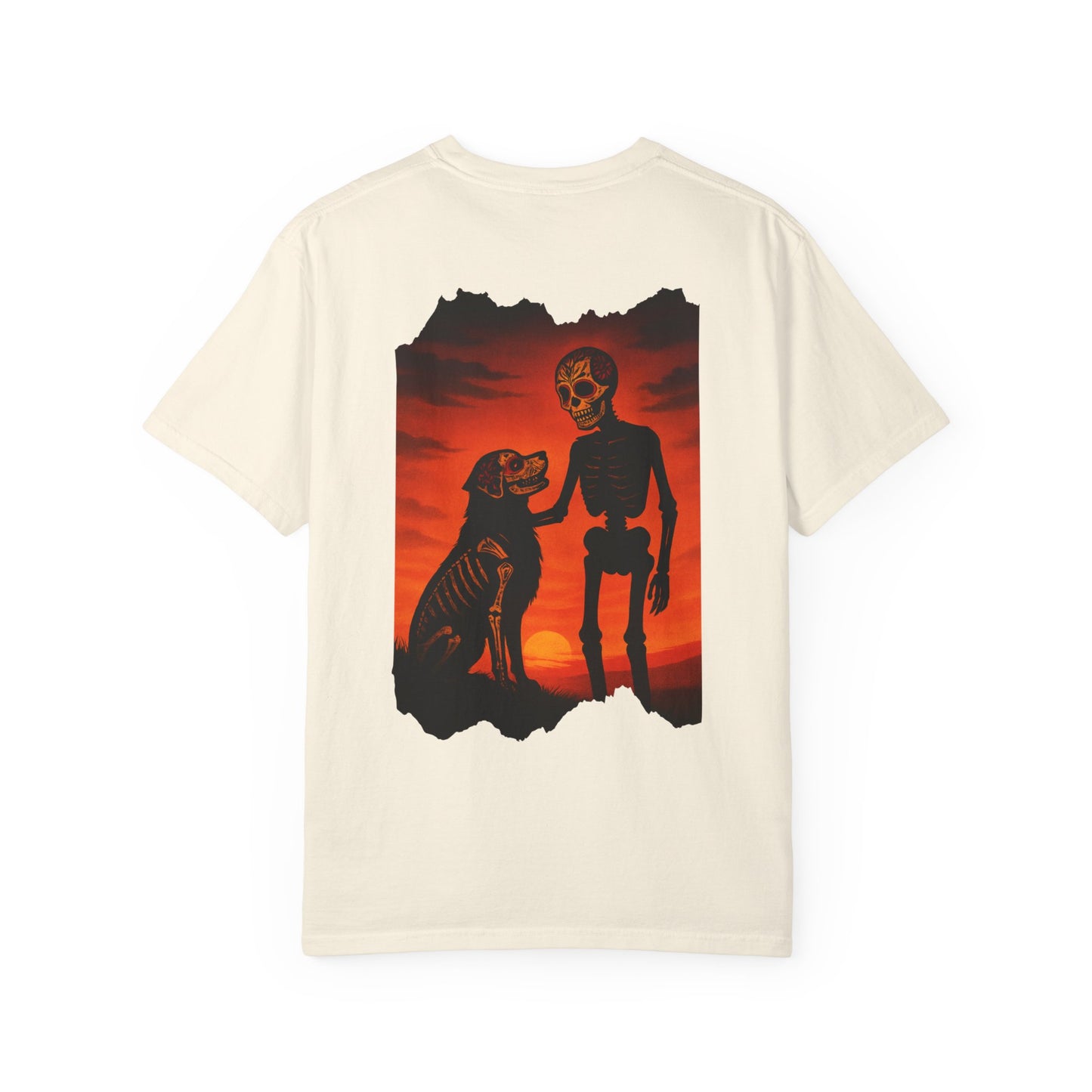 "Till the Last Sunset" – Skeleton and Dog Eternal Bond Tee