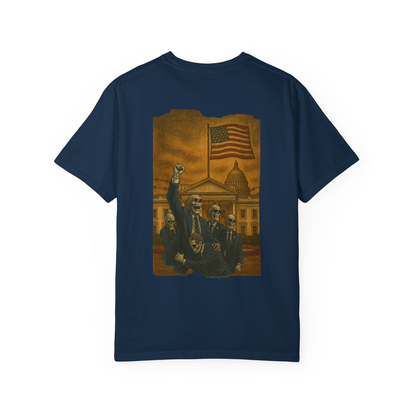 “Undead Commander” – Skeleton President Power Tee