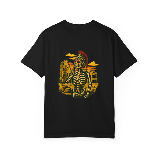 “Rome Wasn’t Burned in a Day” – Gladiator Skeleton Tee