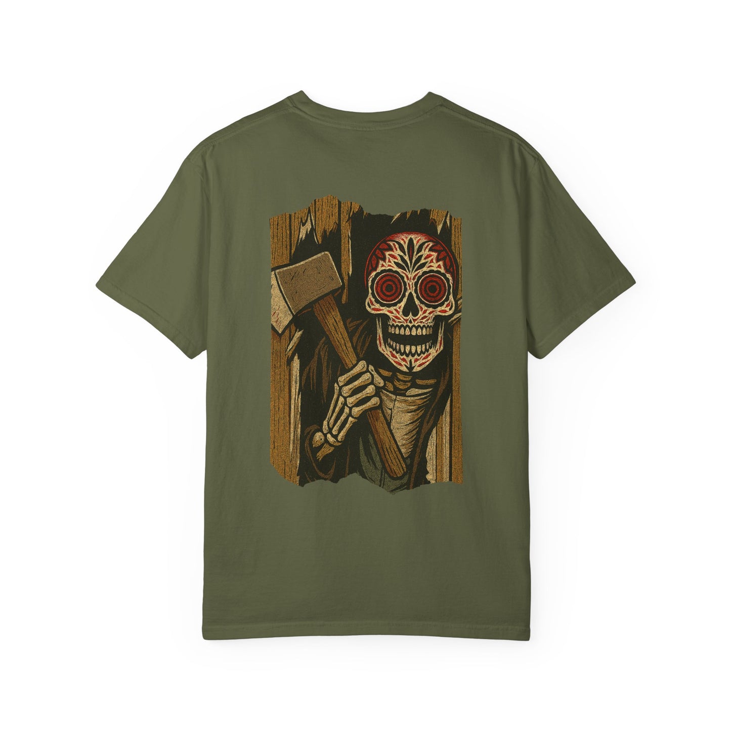"Heeere’s El Muerto!" – Skeleton Horror Axe Scene Tee