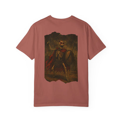 "Never Die, Just War" – Skeleton Spartan Warrior Tee