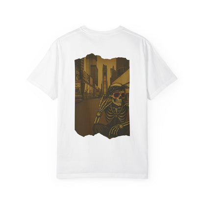 "Dead Time Hustle" – Skeleton in Times Square Tee