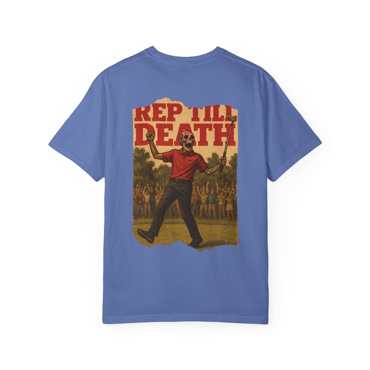 “Dead on the Green” – Golf Champion Skeleton Tee