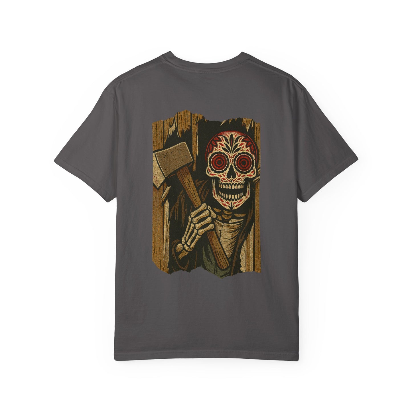 "Heeere’s El Muerto!" – Skeleton Horror Axe Scene Tee