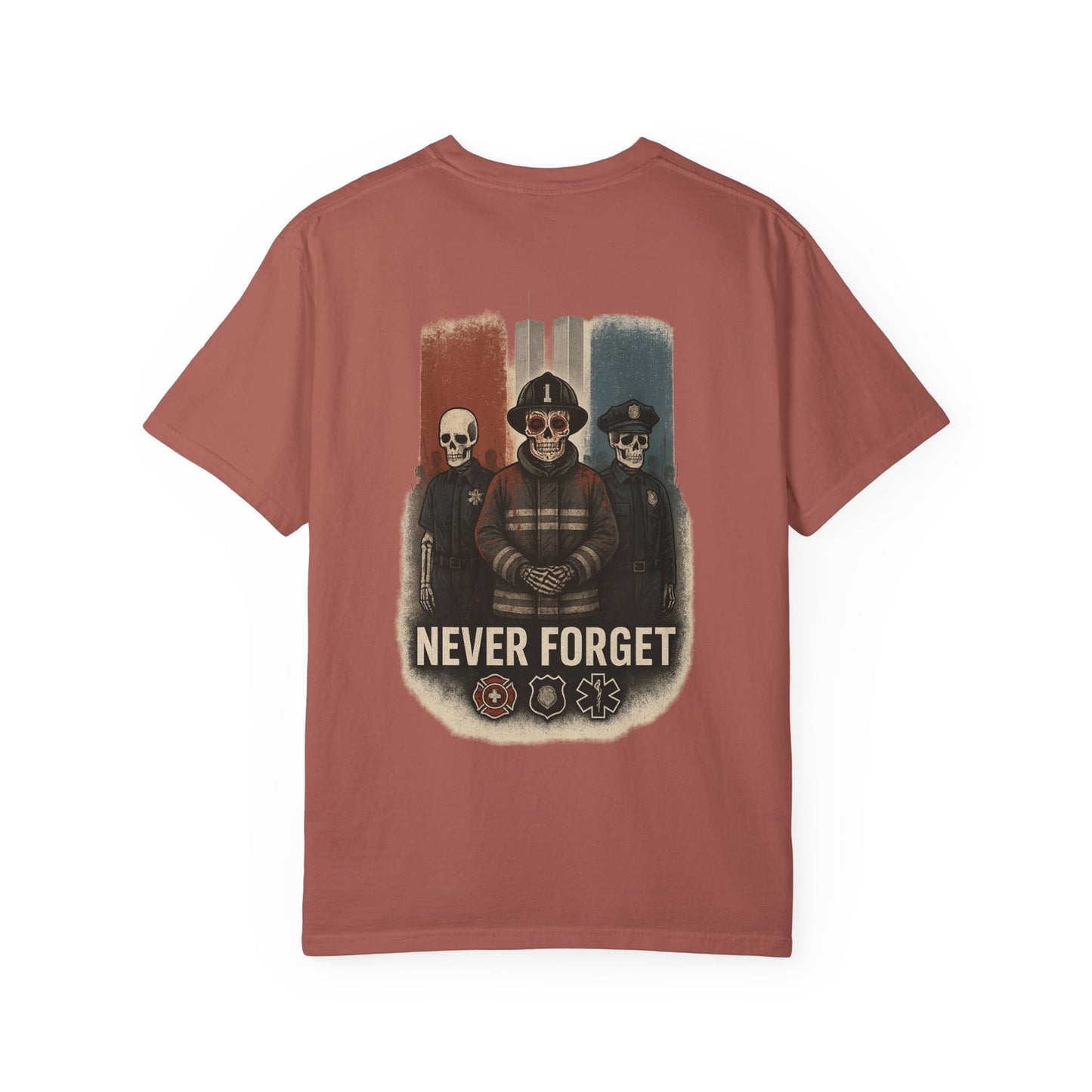 "Never Forget" – 9/11 Tribute Heroes Tee