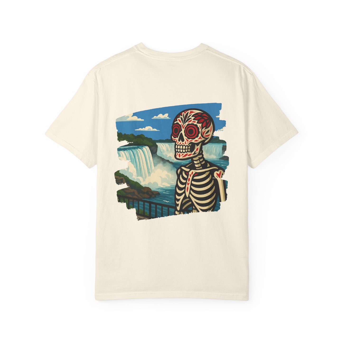 "Falls to the Bone" – Skeleton at Niagara Tee