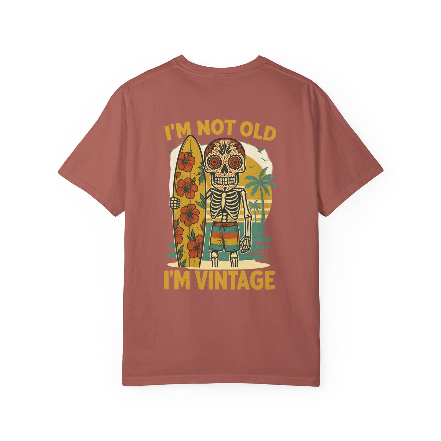 I’m Not Old, I’m Vintage – Skeleton Surfer Tee