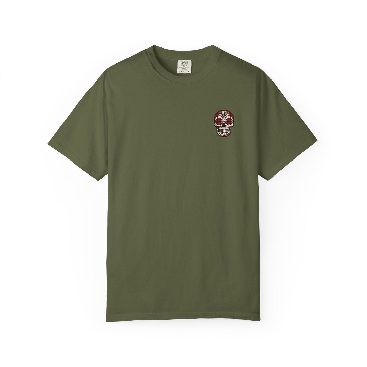 "Campfire & Caskets" – Skeleton Marshmallow Roast Tee