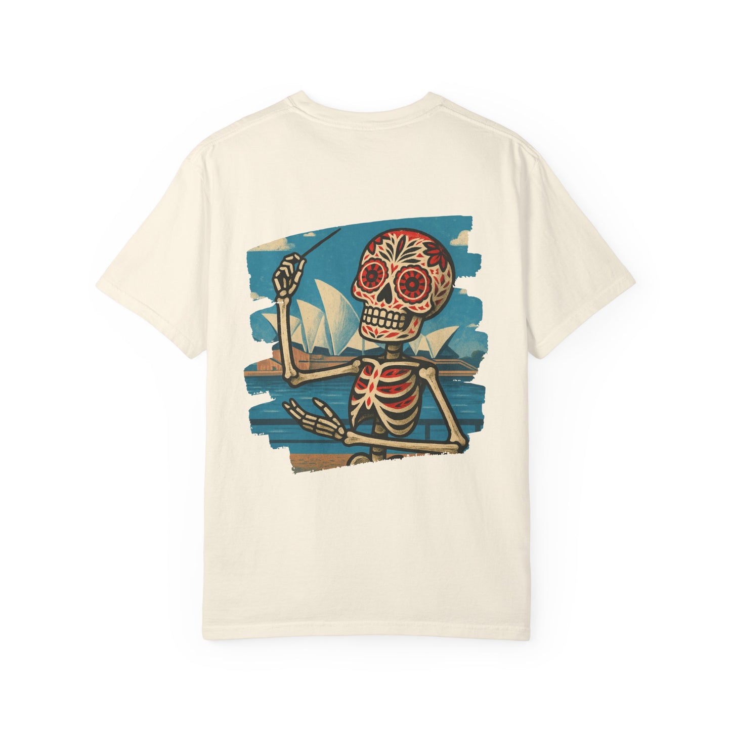 "Maestro of the Opera" – Skeleton Conductor in Sydney Unisex Tee