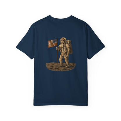 "One Small Step for Death" – Skeleton Astronaut Moon Landing Tee