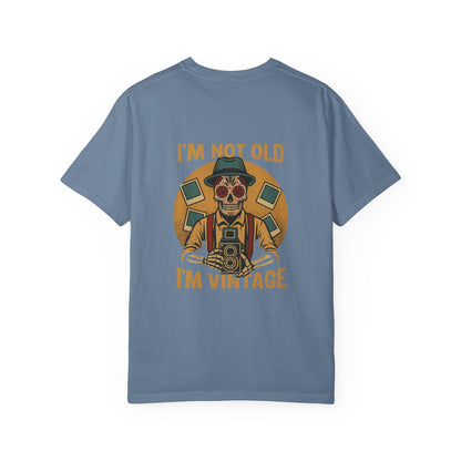 “I’m Not Old, I’m Vintage” – Skeleton Photographer Tee