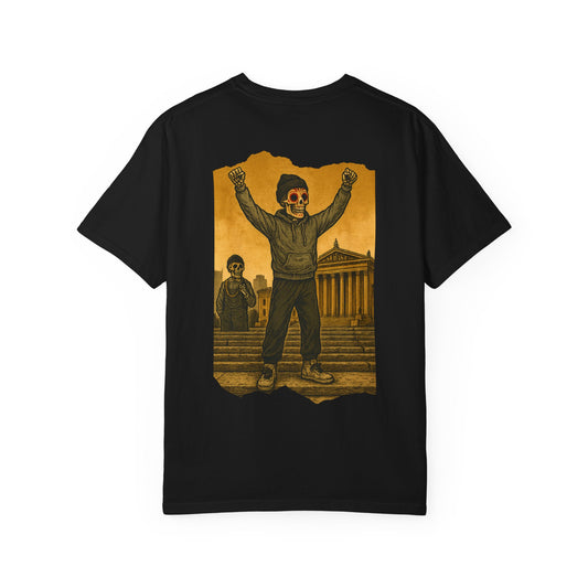 "Undead Underdog" – Skeleton Victory Steps Tee