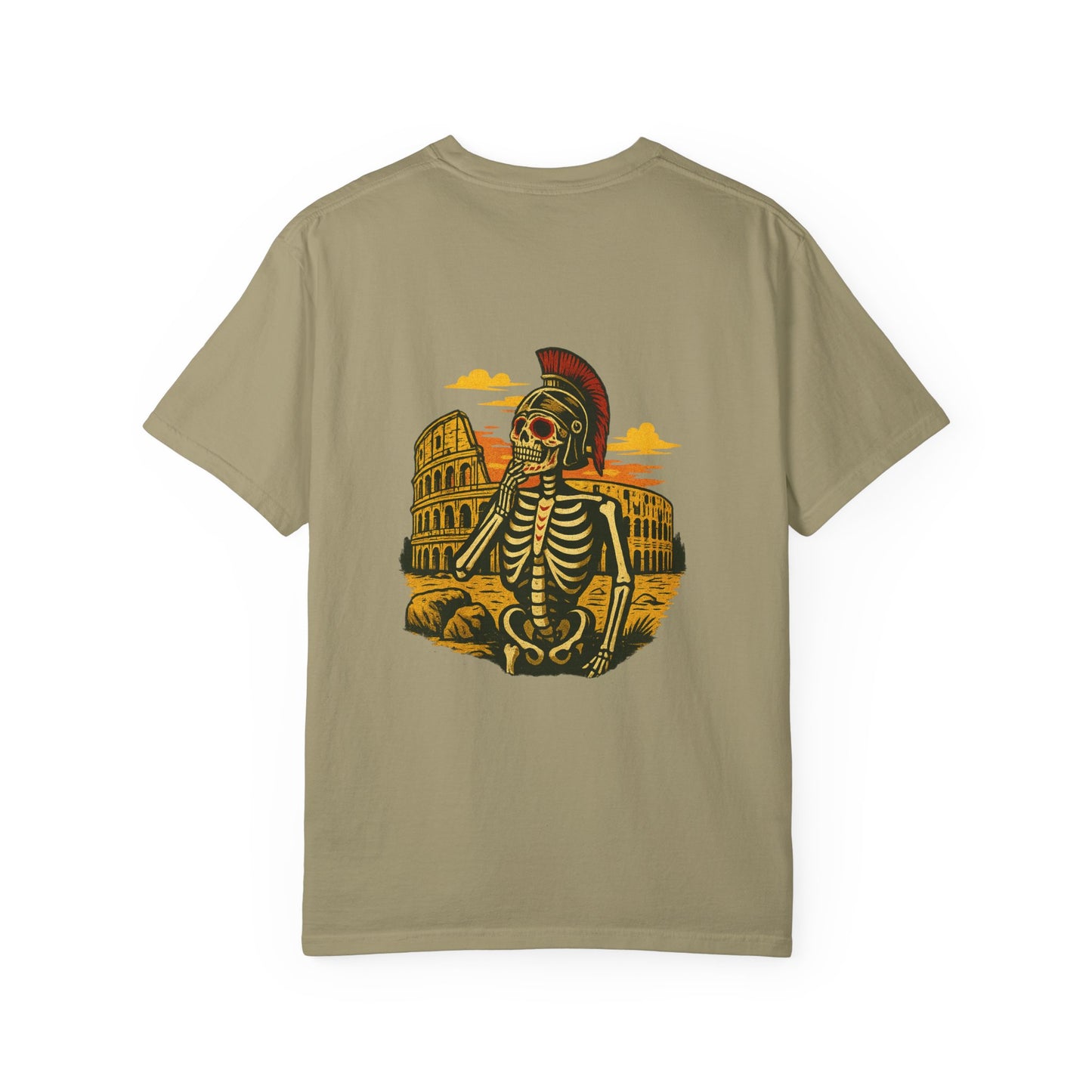 “Rome Wasn’t Burned in a Day” – Gladiator Skeleton Tee