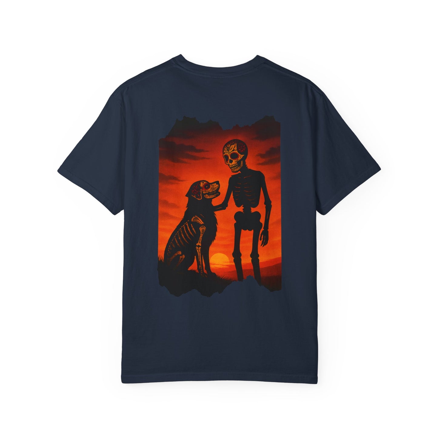 "Till the Last Sunset" – Skeleton and Dog Eternal Bond Tee