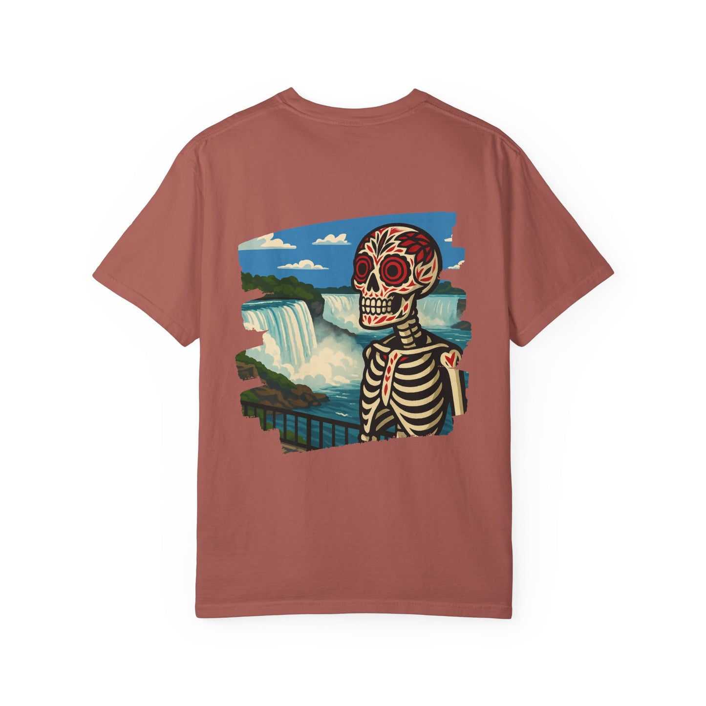 "Falls to the Bone" – Skeleton at Niagara Tee