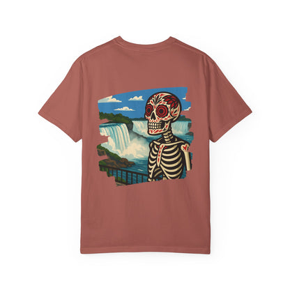"Falls to the Bone" – Skeleton at Niagara Tee