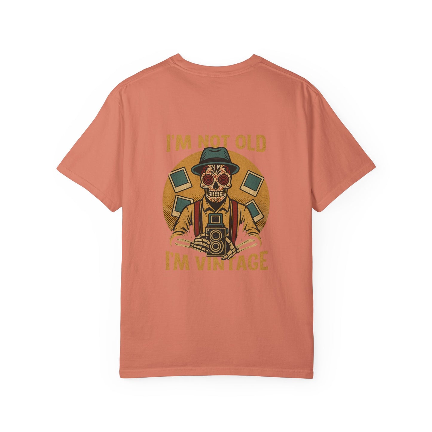 “I’m Not Old, I’m Vintage” – Skeleton Photographer Tee