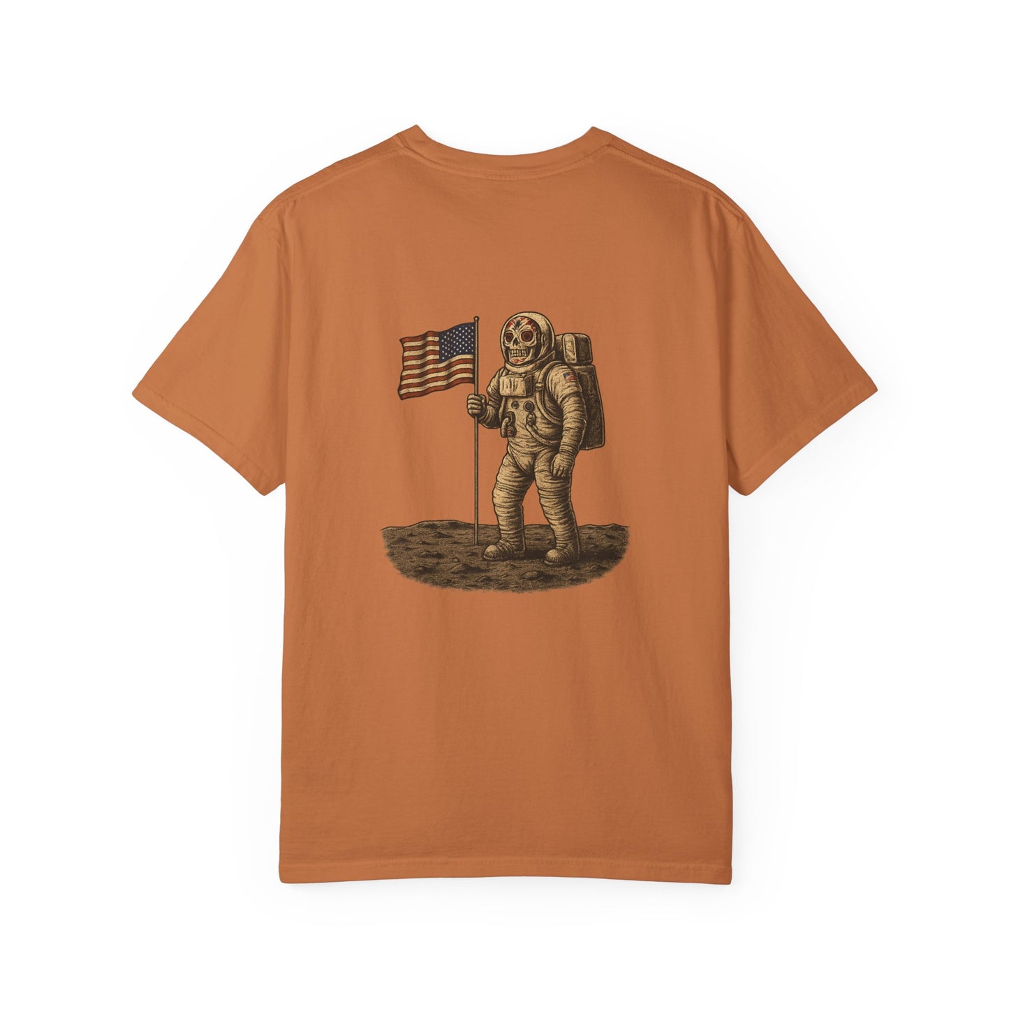 "One Small Step for Death" – Skeleton Astronaut Moon Landing Tee