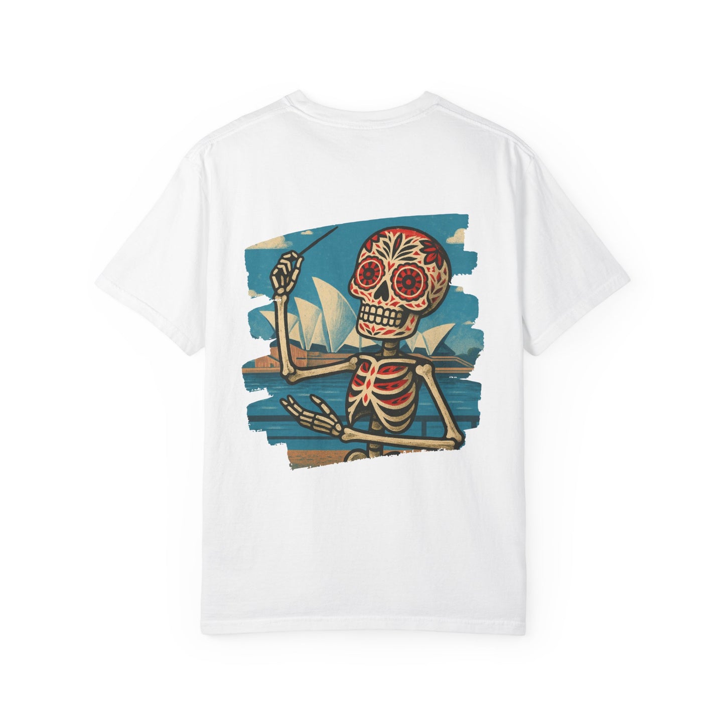 "Maestro of the Opera" – Skeleton Conductor in Sydney Unisex Tee