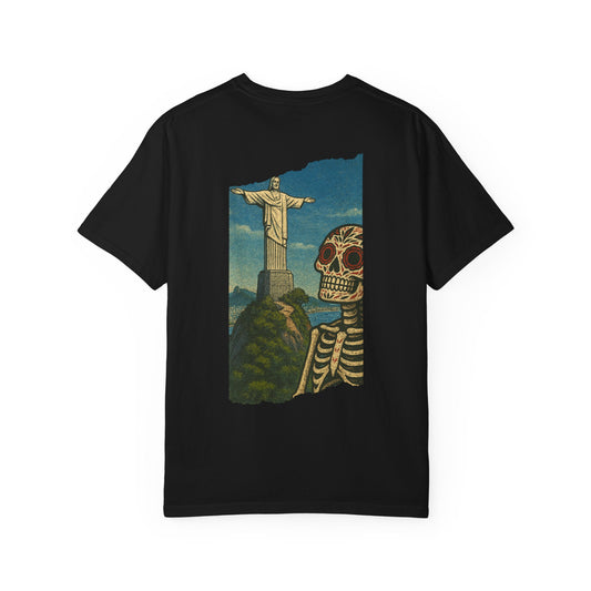 "Bones of Rio" – Skeleton in Brazil Christ the Redeemer Tee