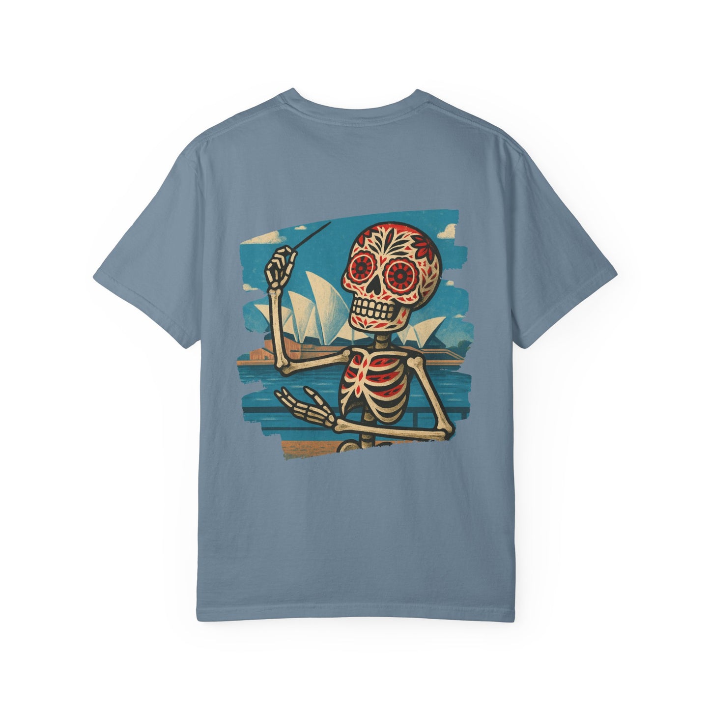 "Maestro of the Opera" – Skeleton Conductor in Sydney Unisex Tee