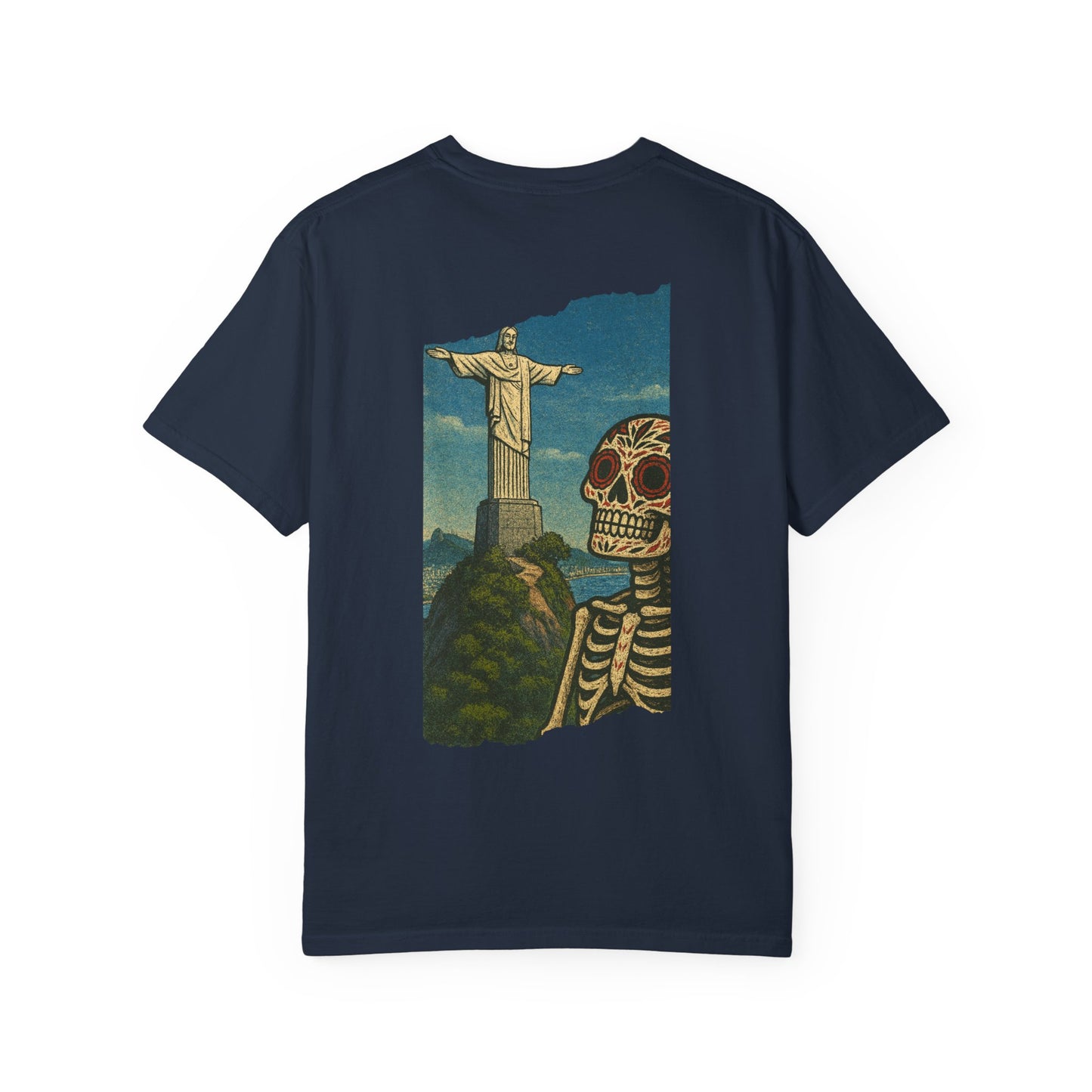 "Bones of Rio" – Skeleton in Brazil Christ the Redeemer Tee