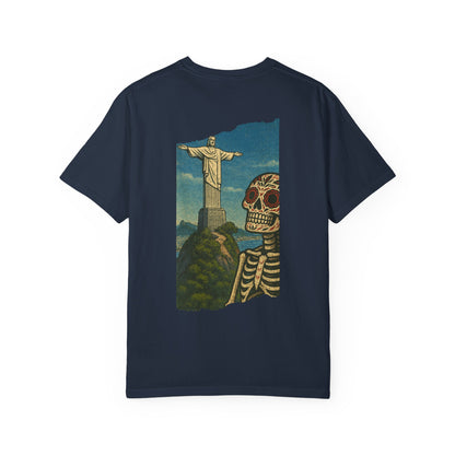 "Bones of Rio" – Skeleton in Brazil Christ the Redeemer Tee