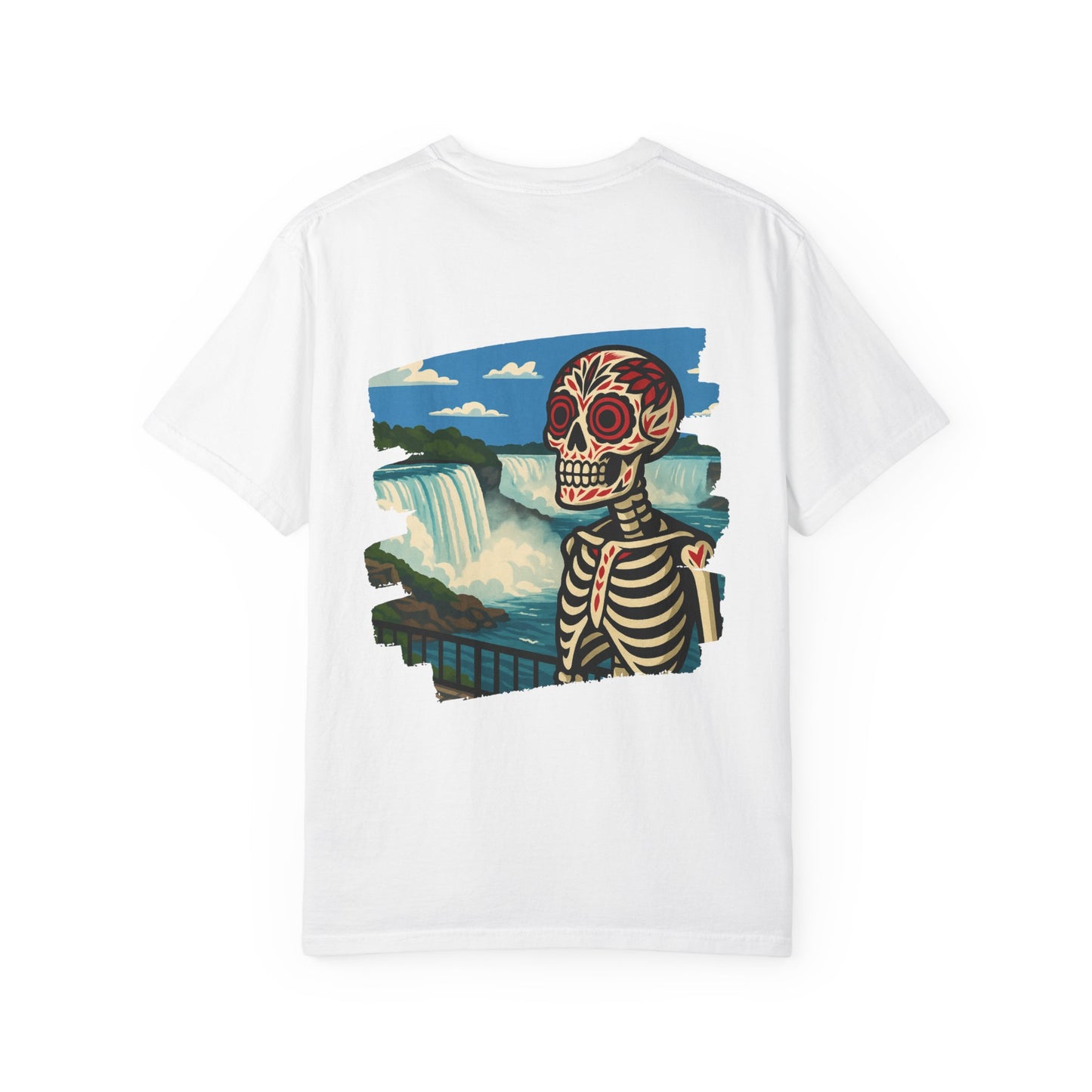 "Falls to the Bone" – Skeleton at Niagara Tee