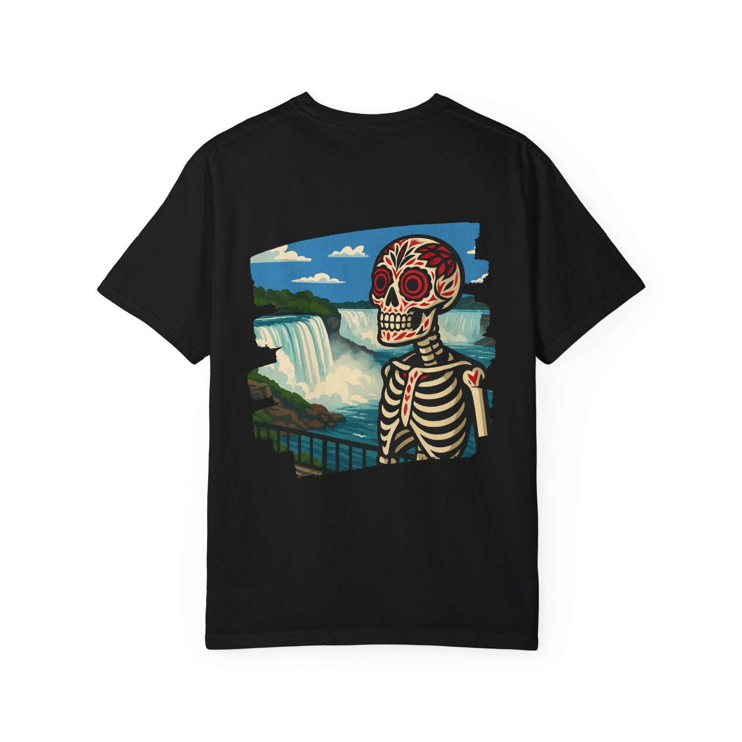 "Falls to the Bone" – Skeleton at Niagara Tee