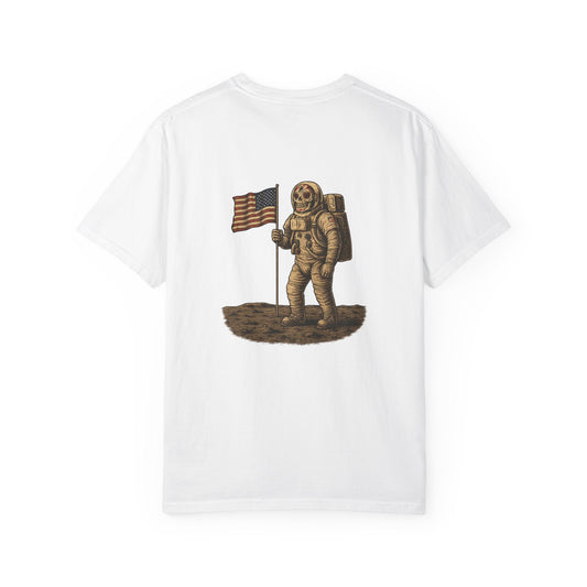 "One Small Step for Death" – Skeleton Astronaut Moon Landing Tee