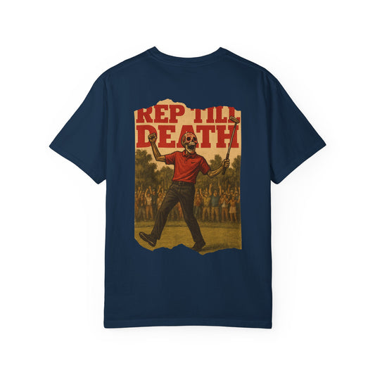 “Dead on the Green” – Golf Champion Skeleton Tee