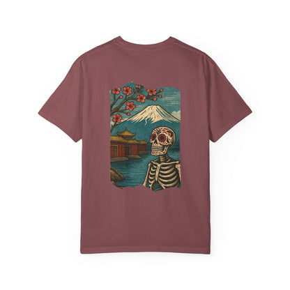 "Eternal Bloom" – Skeleton at Mount Fuji Tee