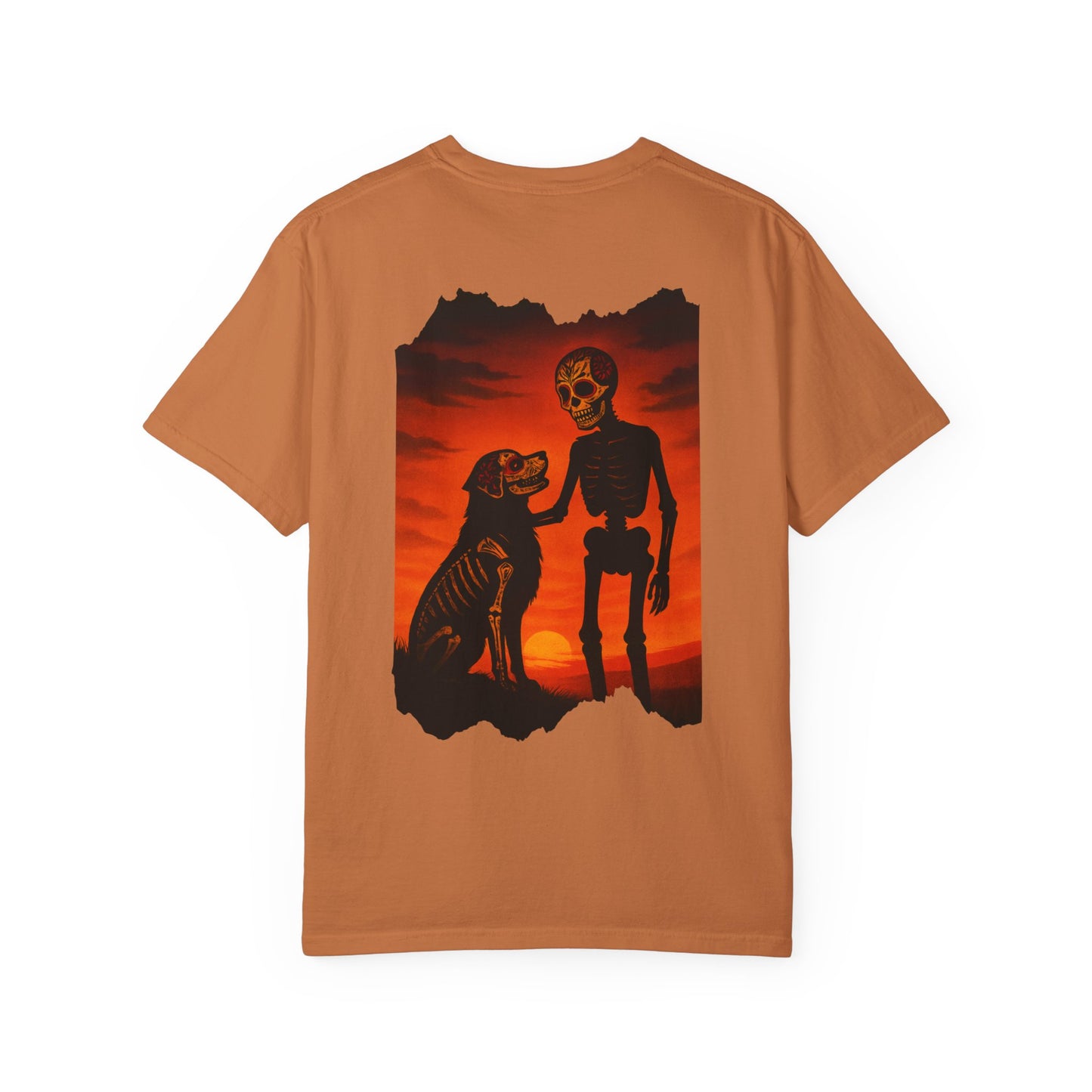 "Till the Last Sunset" – Skeleton and Dog Eternal Bond Tee