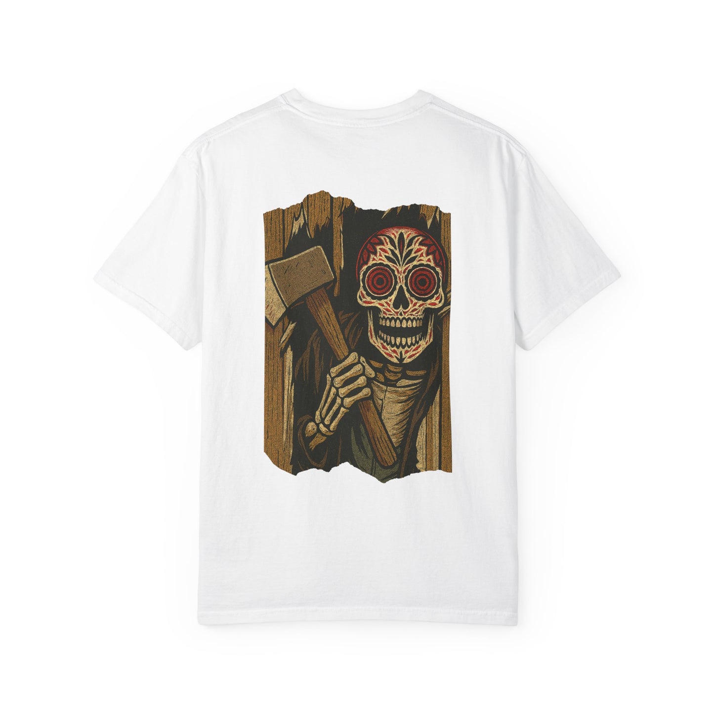 "Heeere’s El Muerto!" – Skeleton Horror Axe Scene Tee