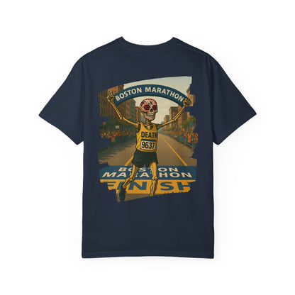 "Death Runs Boston" – Skeleton Marathon Champion Tee