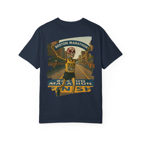 "Death Runs Boston" – Skeleton Marathon Champion Tee