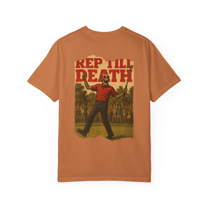 “Dead on the Green” – Golf Champion Skeleton Tee