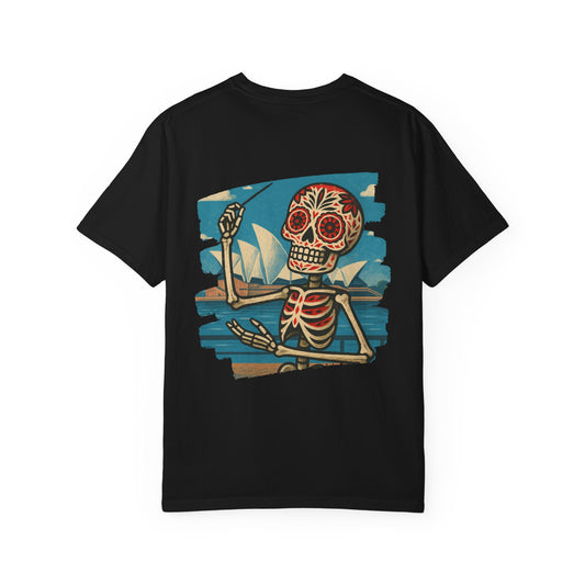 "Maestro of the Opera" – Skeleton Conductor in Sydney Unisex Tee
