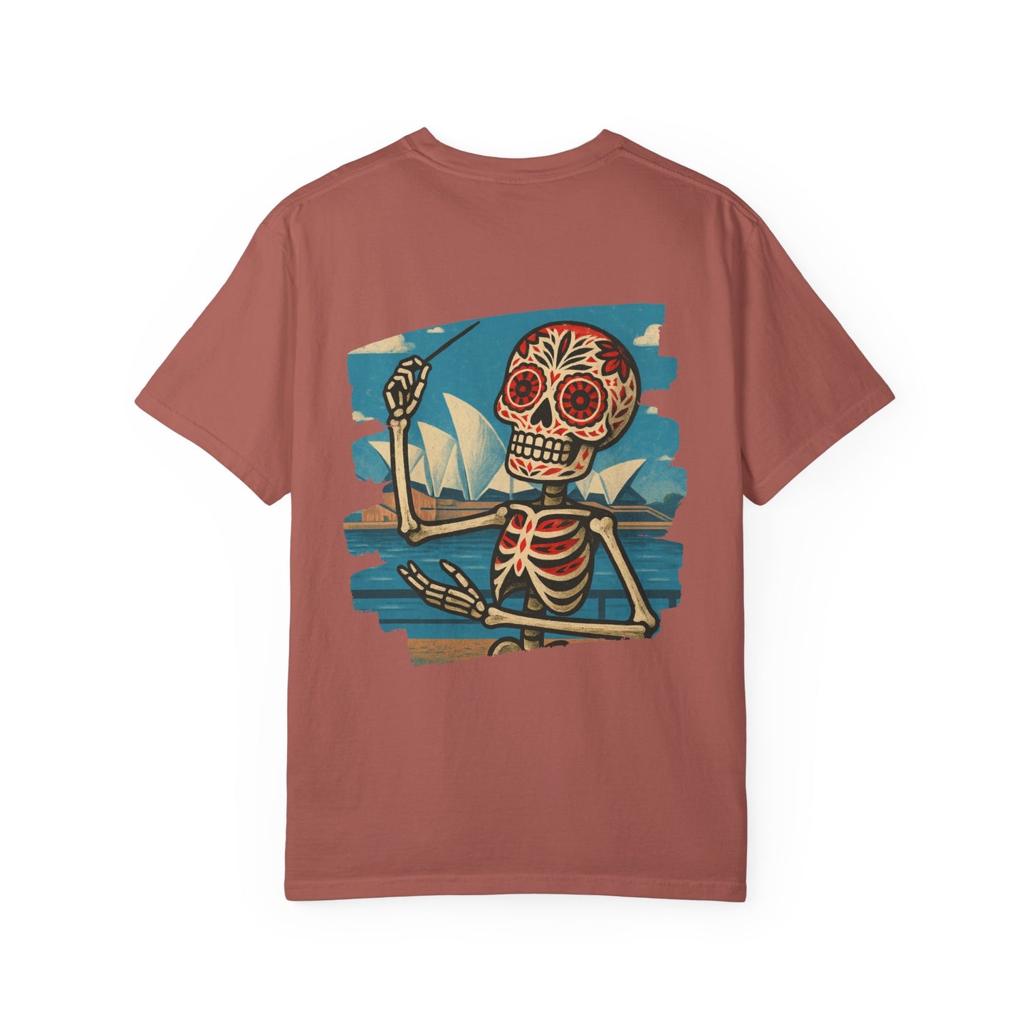 "Maestro of the Opera" – Skeleton Conductor in Sydney Unisex Tee