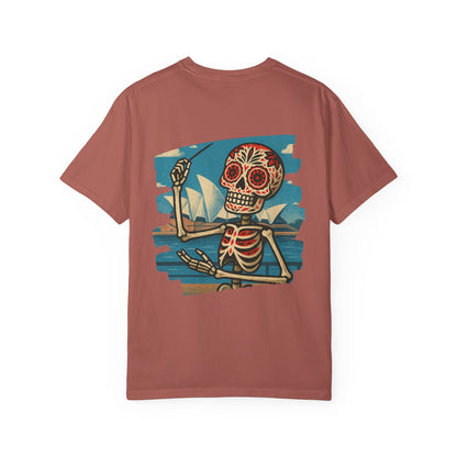 "Maestro of the Opera" – Skeleton Conductor in Sydney Unisex Tee