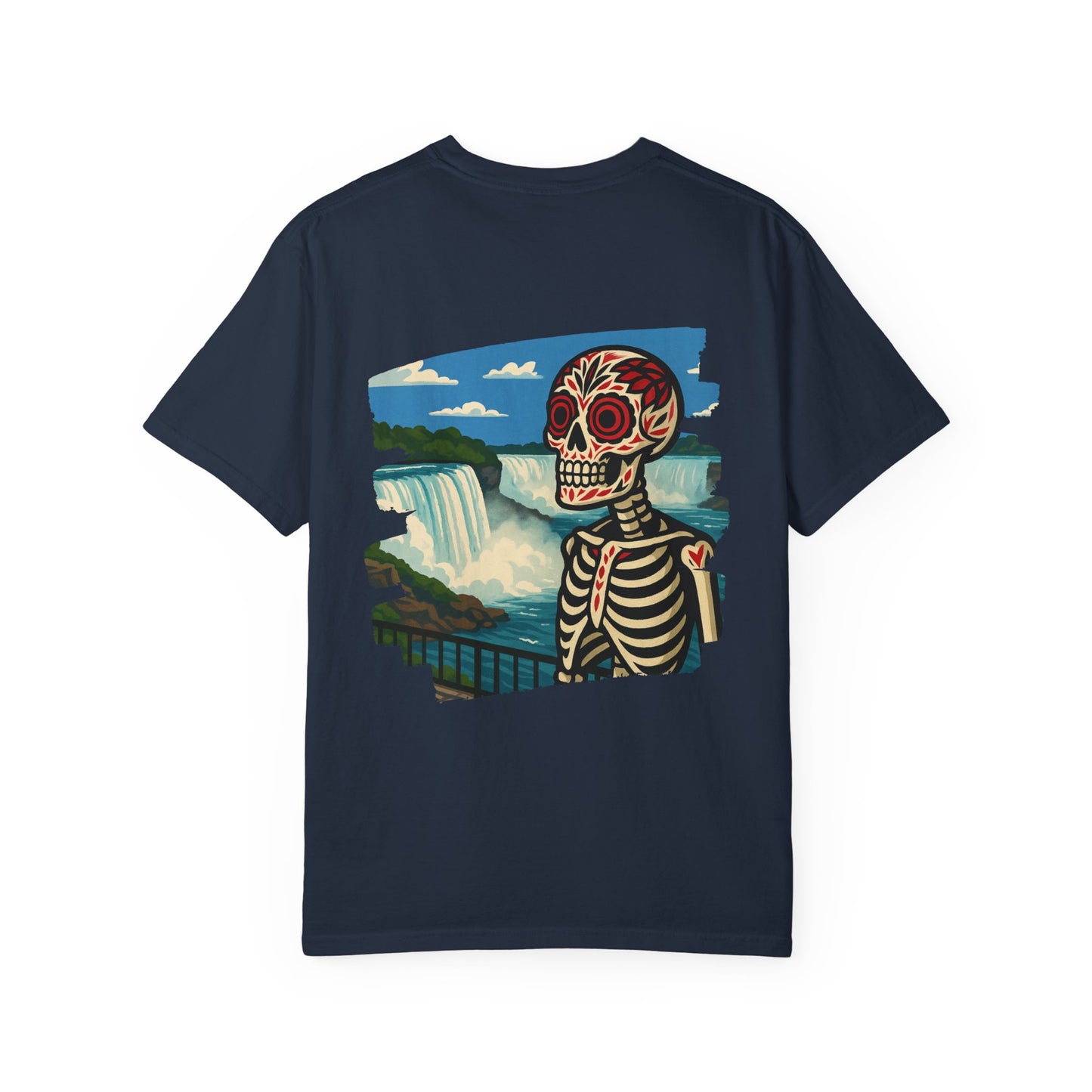 "Falls to the Bone" – Skeleton at Niagara Tee