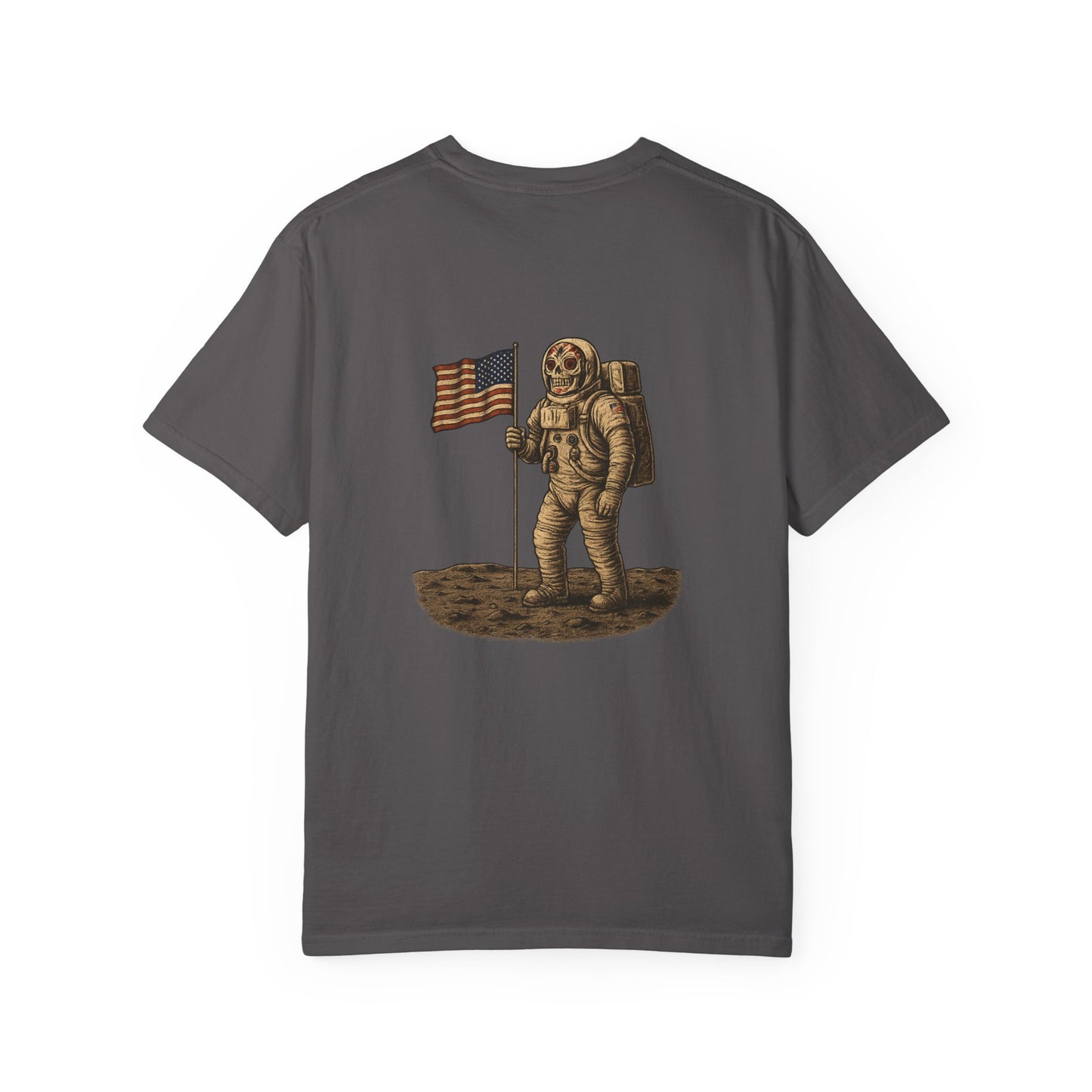 "One Small Step for Death" – Skeleton Astronaut Moon Landing Tee