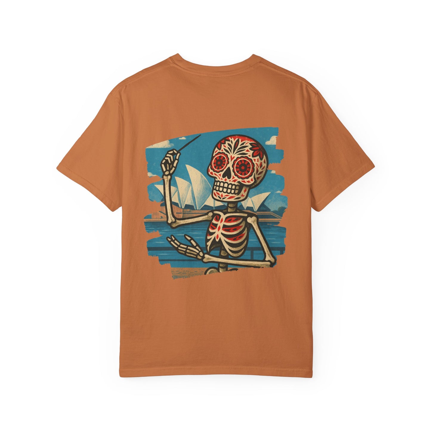 "Maestro of the Opera" – Skeleton Conductor in Sydney Unisex Tee