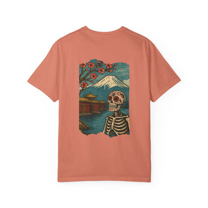 "Eternal Bloom" – Skeleton at Mount Fuji Tee