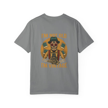 “I’m Not Old, I’m Vintage” – Skeleton Photographer Tee