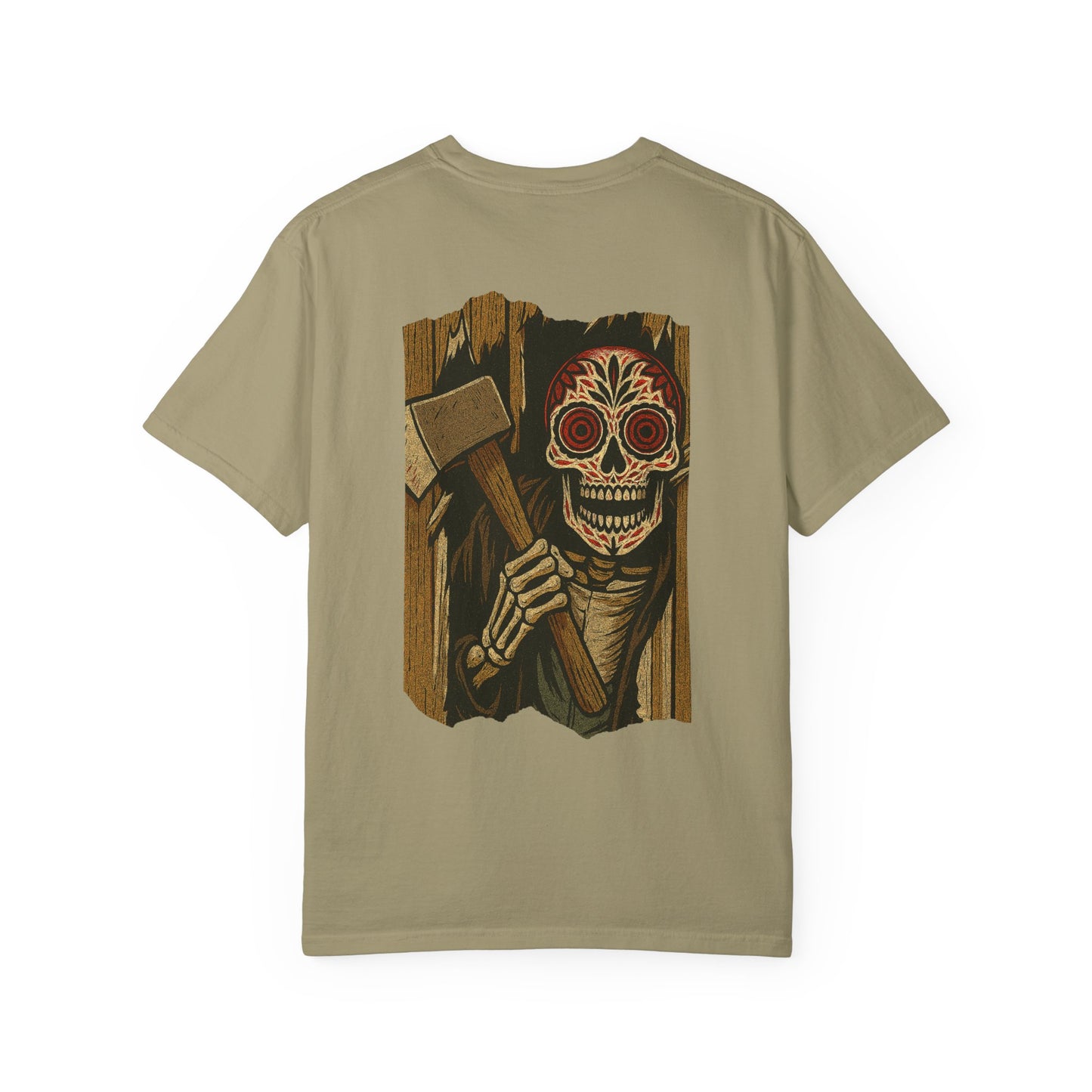 "Heeere’s El Muerto!" – Skeleton Horror Axe Scene Tee