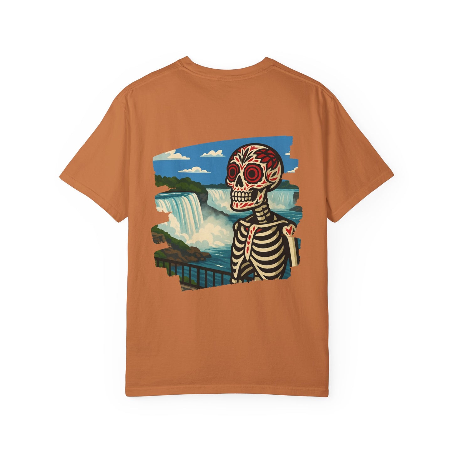 "Falls to the Bone" – Skeleton at Niagara Tee